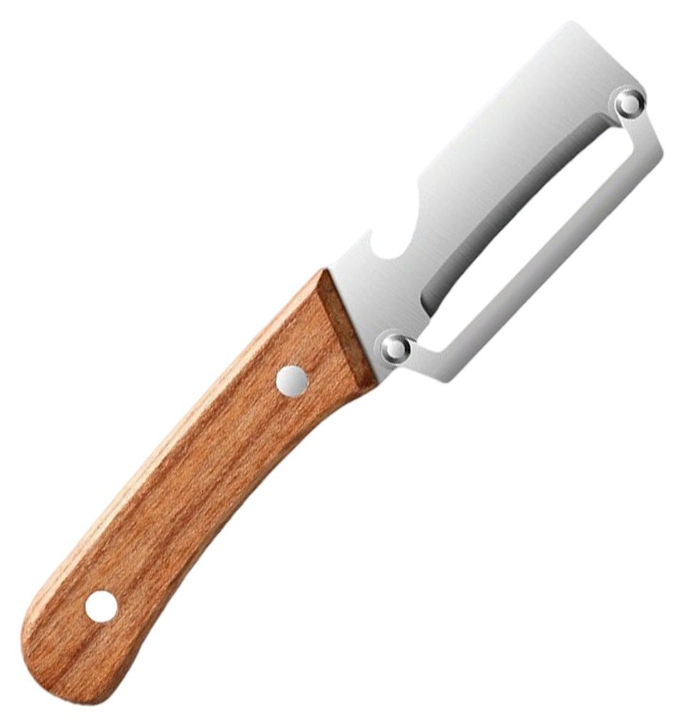 Gemüseschäler mit ergonomischem Griff, Flaschenöffner, Schäler für Gemüse, Obst, Karotten, Orangen und Kartoffeln, Küchenhelfer