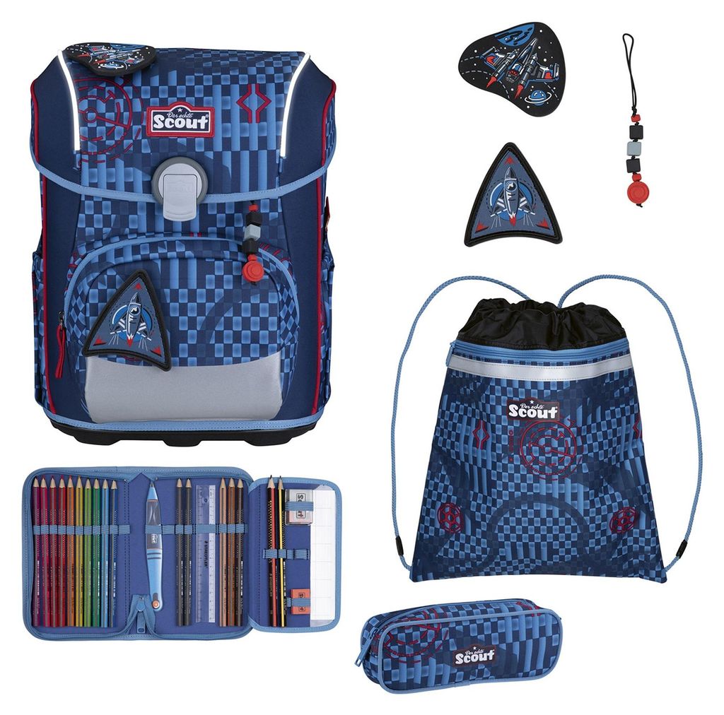 Scout Neo Safety Light Schulranzen Set (4 tlg.), Space Produktbild 