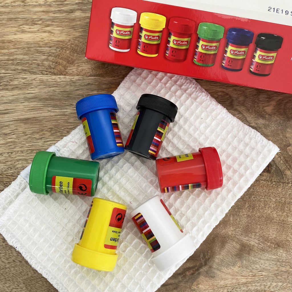 Herlitz Schulmalfarben 6 Töpfe a 25ml Faltschachtel Image du produit 
