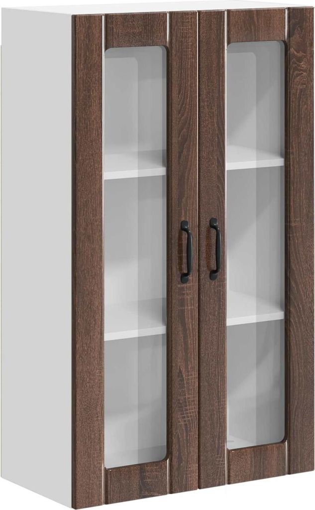 Küchenwandschrank mit Tür Braun Eichen-Optik 60 x 31 x 100 cm
