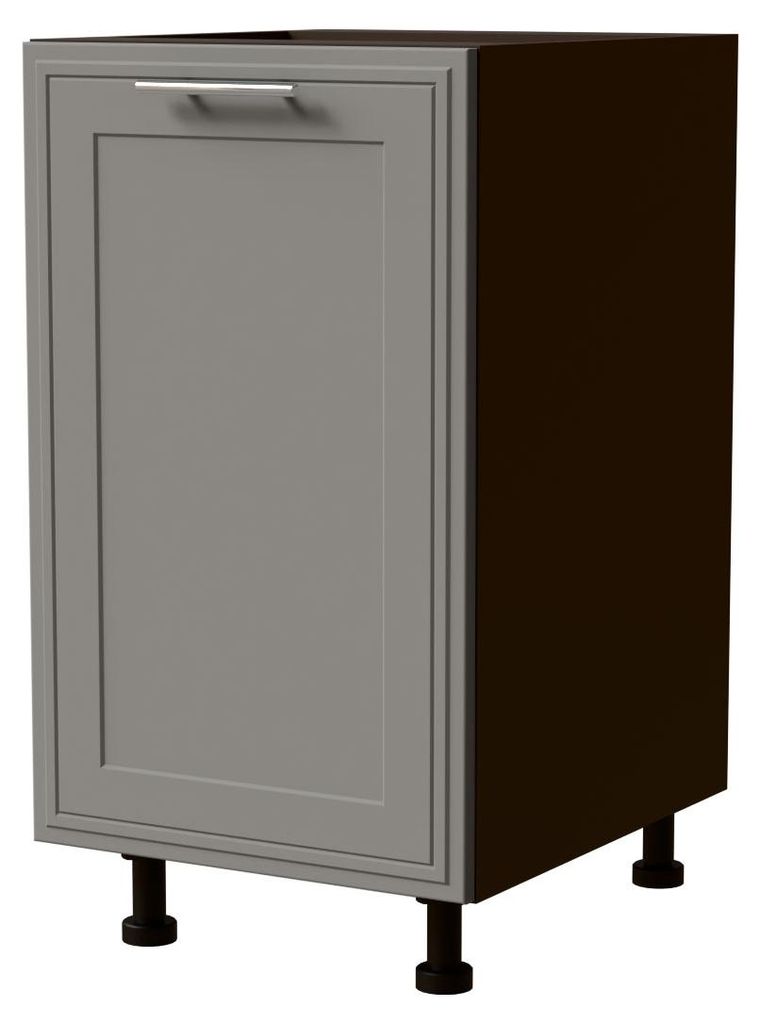 Küchenunterschrank SALO 45x50x82cm matt Farbe wählbar (SL-D1D/45),dust grey matt,lava