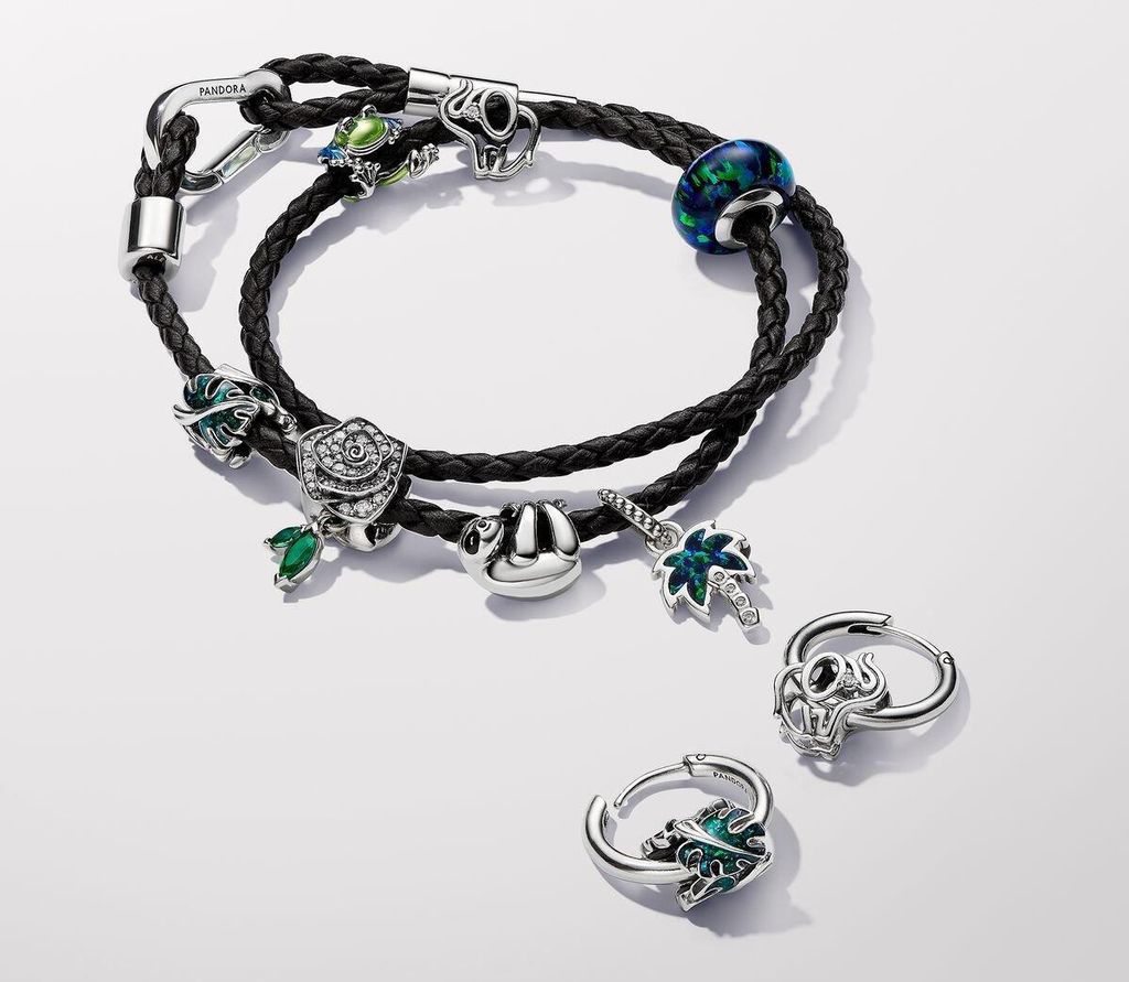 Pandora Charm Damen Kletternder Frosch Emaille Grün Silber Produktbild 5