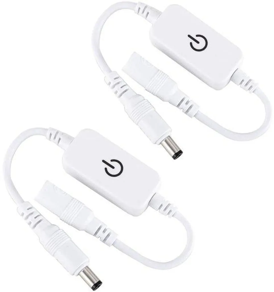 Interrupteur Variateur LED Tactile 12-24V Blanc pour Ruban Lumineux