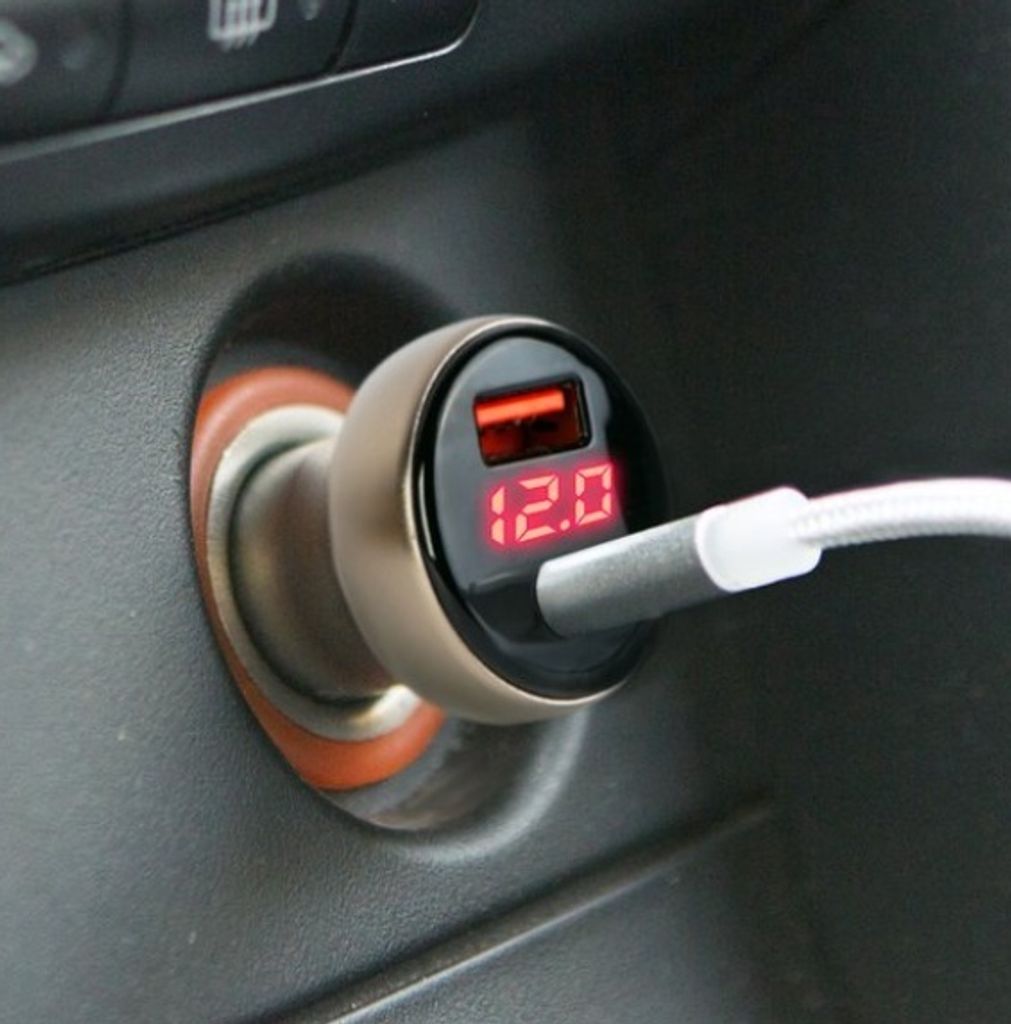 Autoladegerät 12V und 24V - USB A & USB C - Autoladegerät USB - USB C Autoladegerät 2 Ports - Autoladegerät - Zigarettenanzünder USB Ladegerä...
