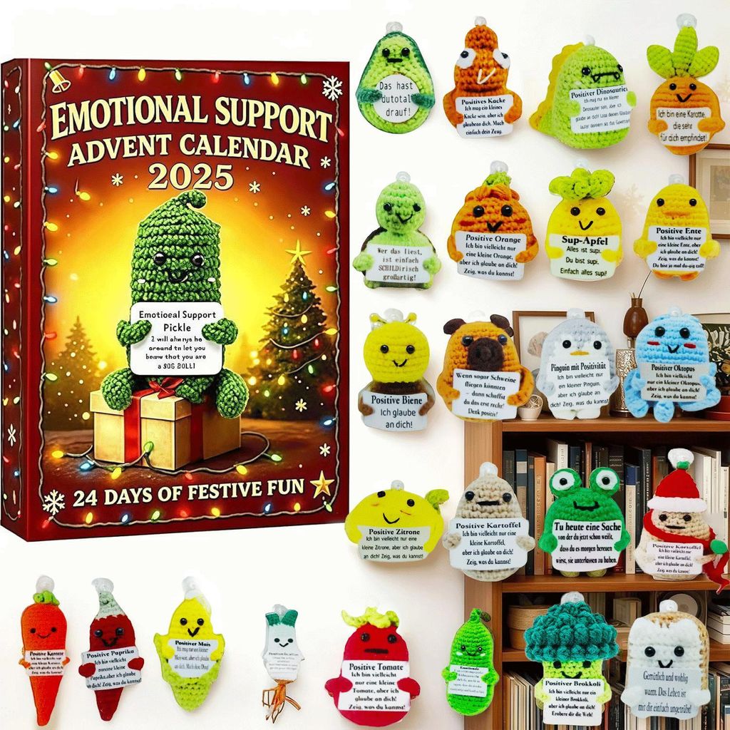 Emotional Support Adventskalender 2025, 24 Tage Weihnachten Produktbild 