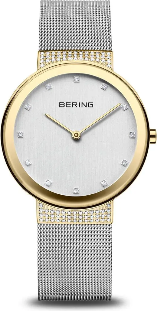 Montre Extra-Plate BERING Dorée pour Femme - Verre Saphir Inrayable