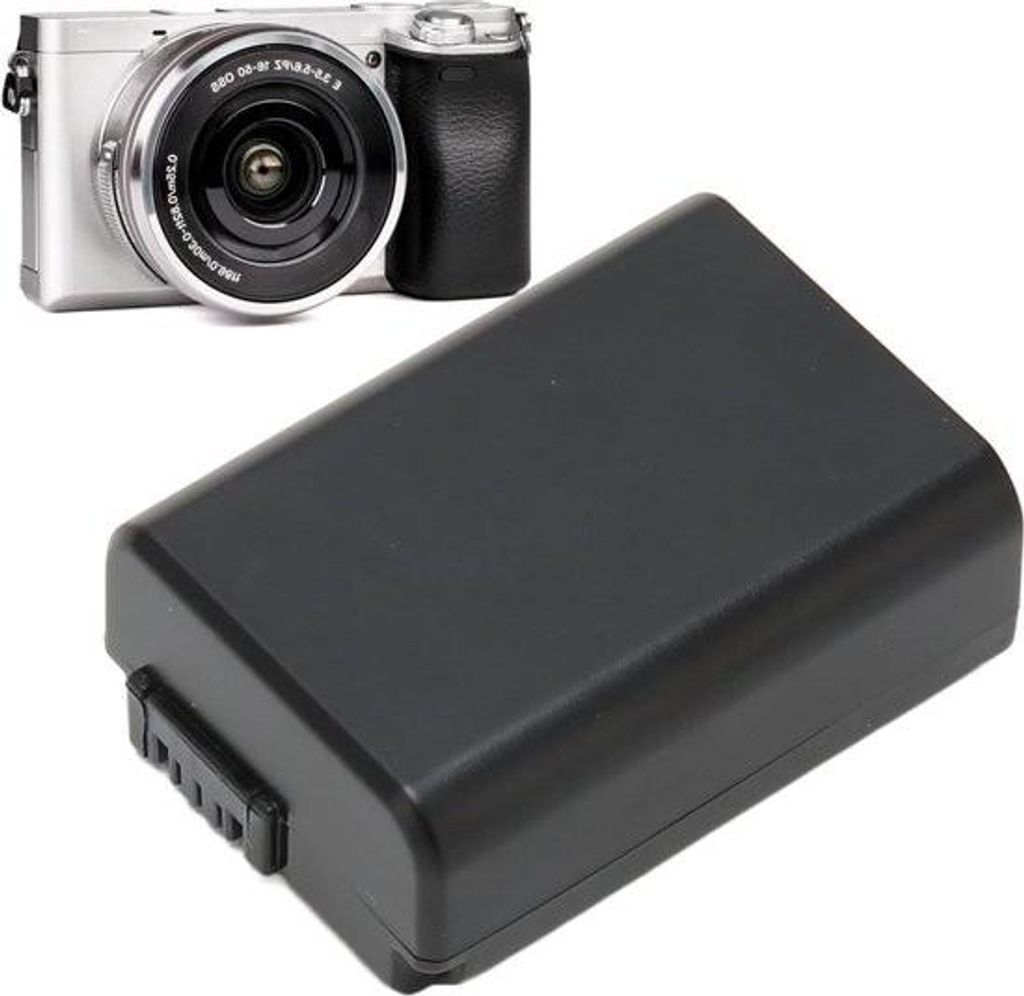Kamera-Akku für Sony NP-FW50 – A6000, A6400, A7 II, A6300, A6100, A5100, ZVE-10 – 1080 mAh, hohe Kapazität – Ersatzakku.