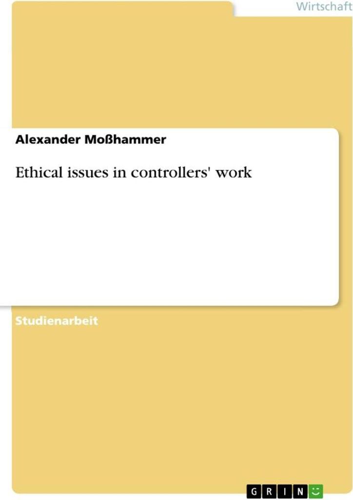 Ethical issues in controllers' work