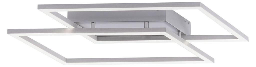 LED stropné svietidlo - strieborno-sivé - biele - plast - Obrázok produktu 