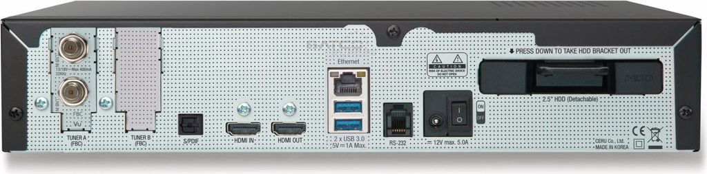 VU+ Duo 4K SE 1x DVB-S2X FBC Twin Tuner Linux OS, USB-PVR, Produktbild 13