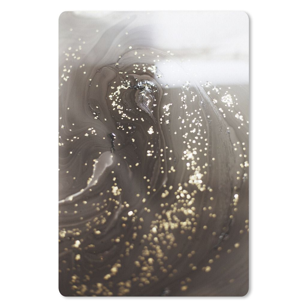MuchoWow Mauspad Mousepad Marmor - Luxus - Gold - Schwarz 40x60 cm - Mousepads - Maus Mat - Pad - Mausunterlage - Schreibtisch Accesoire