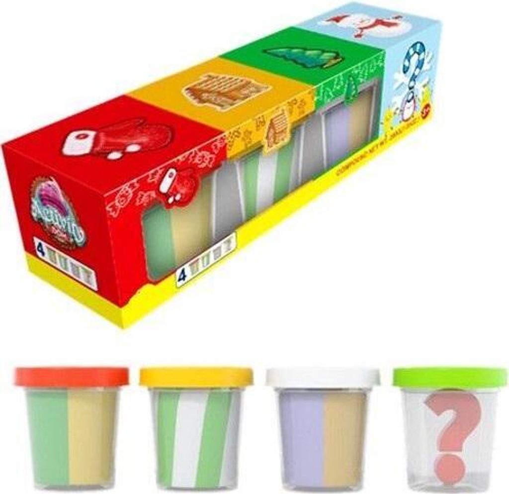 Überraschungsplastikmasse 4 Farben