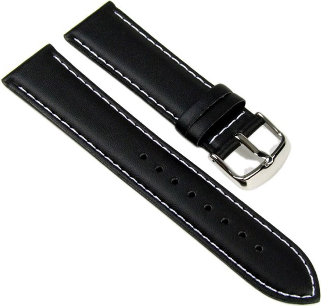 Casio Ersatzband Leder Band schwarz 22mm für EF-324L-1 EF-324L