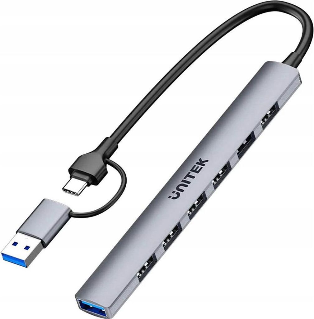 Unitek H1209AGY01 USB-A 5Gbps 7in1 USB-Hub