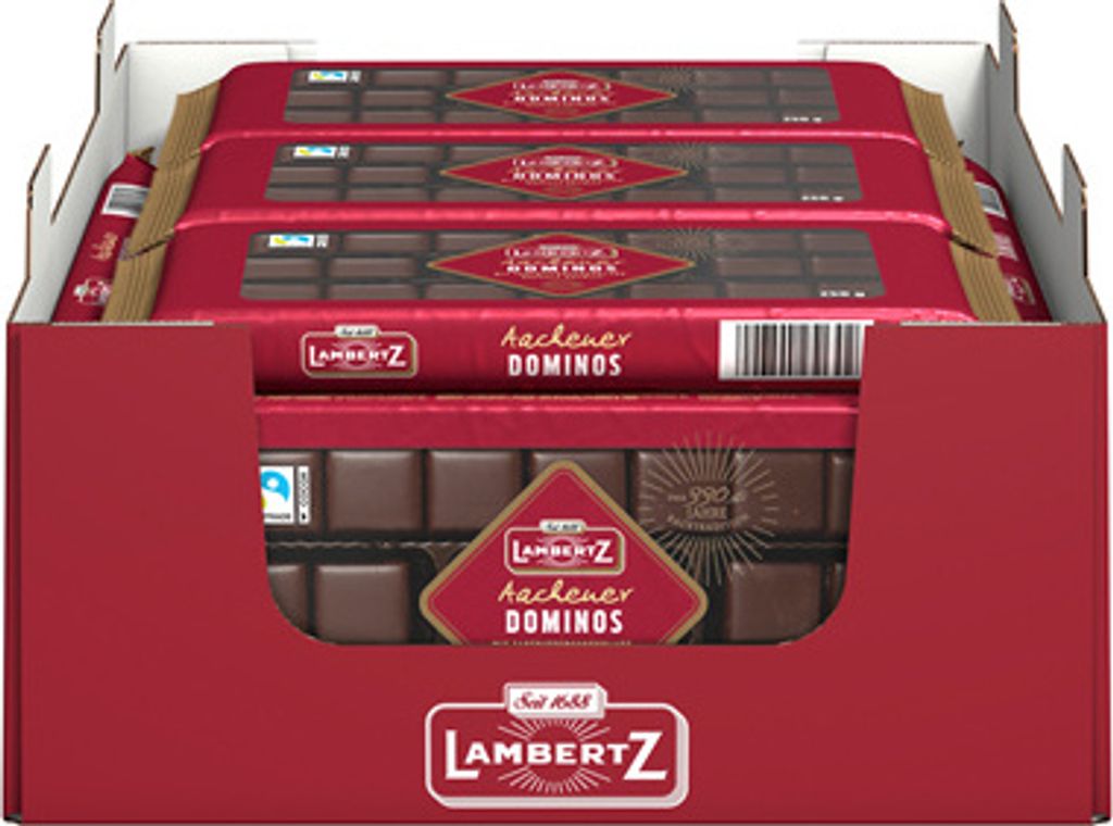 Lambertz Dominos Zartbitter - 19 x 250 g Produktbild 