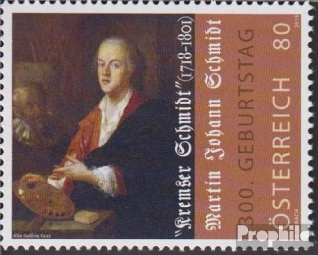 Briefmarken Österreich 2018 Mi 3388 (kompl.Ausg.) gestempelt Martin Johann Schmidt