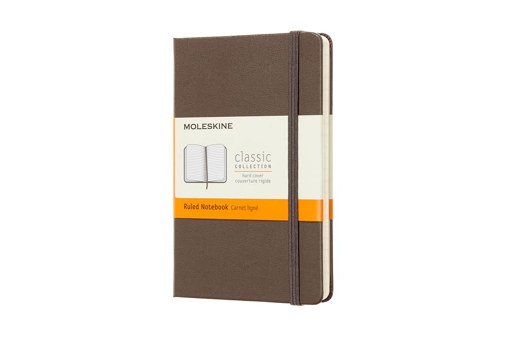 Moleskine Notizbuch Classic Collection A6 Pocket (9x14) - mit festem Einband - 70g-Papier - Liniert - Erdbraun