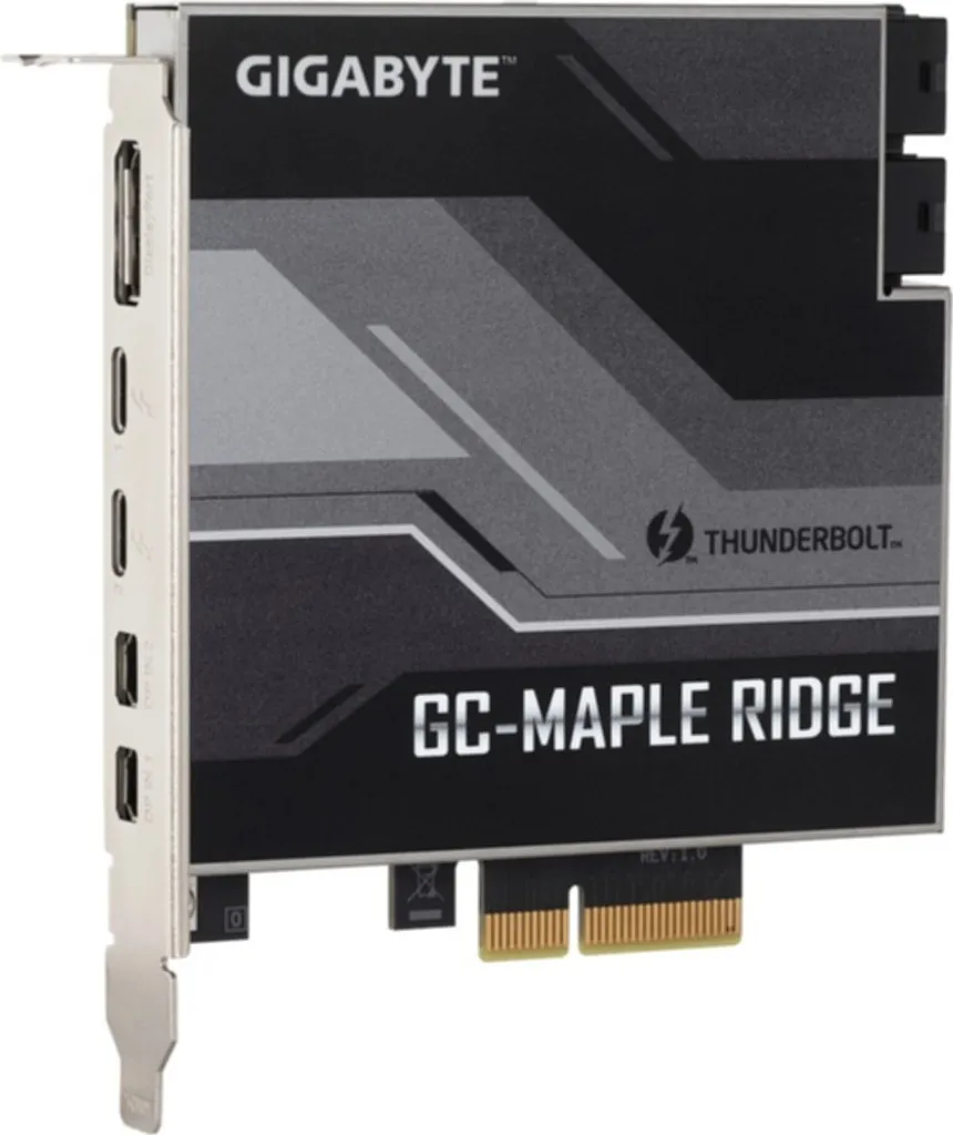 Gigabyte Thunderbolt 4 Maple Ridge : Double Port 40 Gbps et Sortie 8K - 3