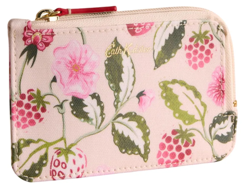 Porte-monnaie Zippé Sécurisé contre la Perte de Monnaie Fraise CT272
