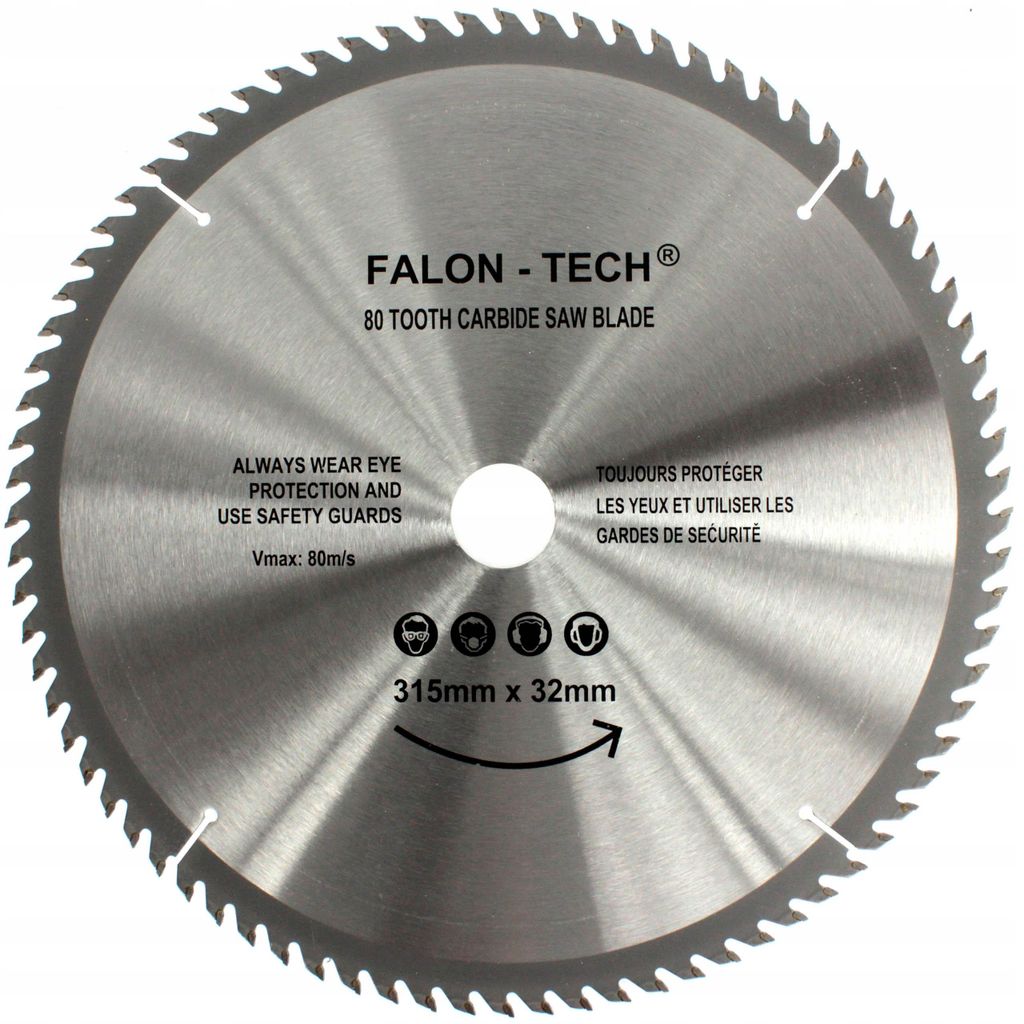 Lama in metallo duro per legno 315 mm x 32 mm 80T Immagine del prodotto 