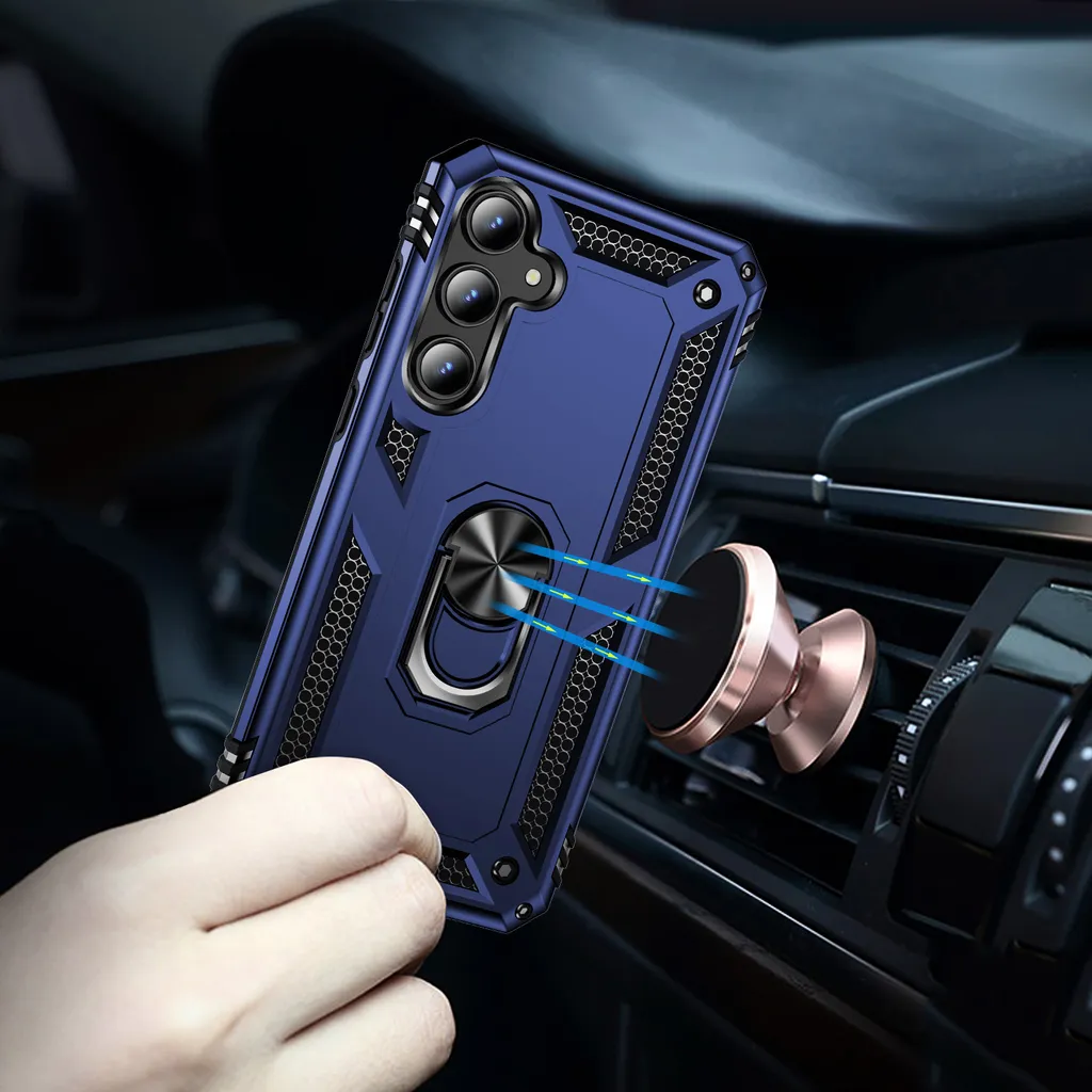 Custodia Samsung A35 Protettiva Blu per Escursionismo e Sport - 3