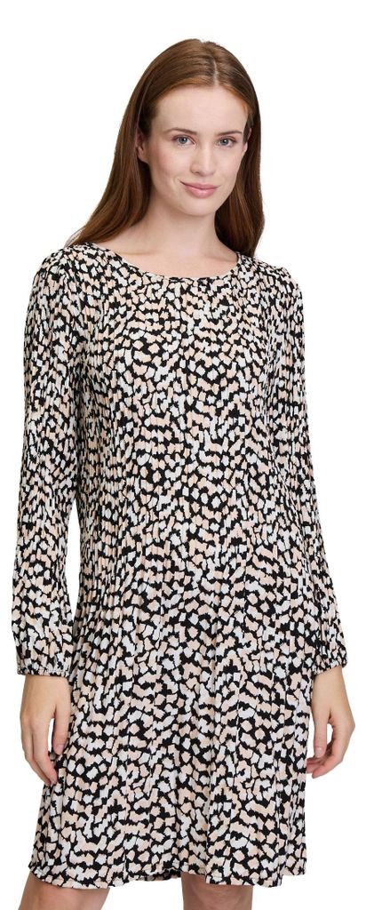 Vestido plisado estampado para mujer, marca Cartoon, talla Imagen del producto 