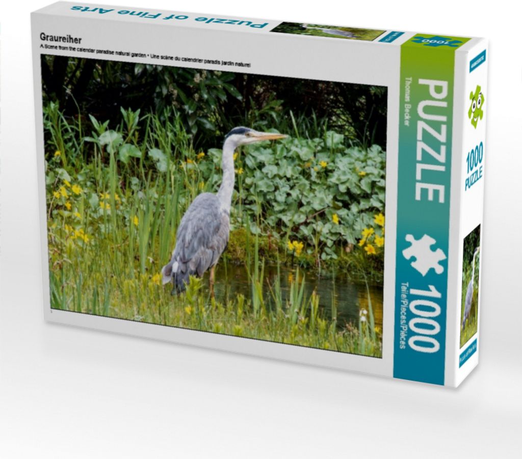 Calvendo Graureiher 1000 Teile Puzzle quer 640x480mm, Becker Thomas; 7330992