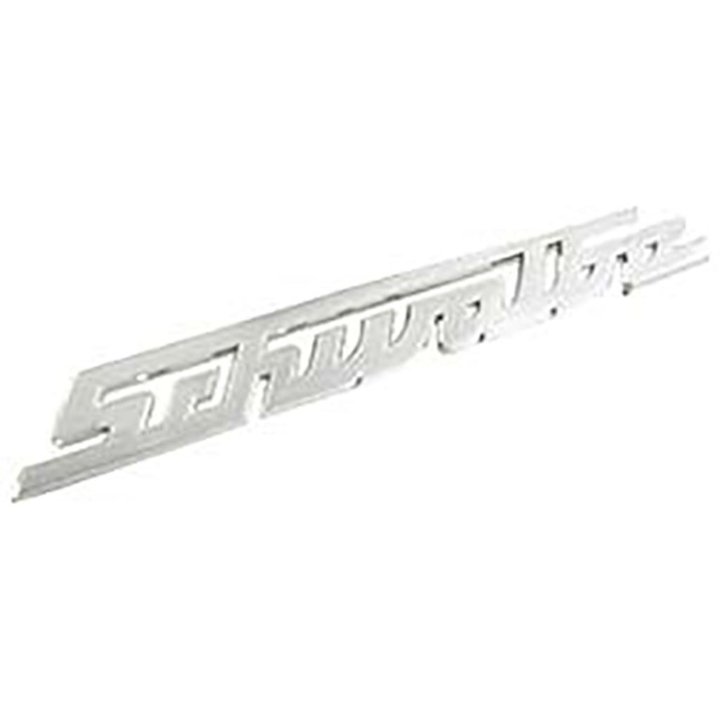 Schriftzug "Schwalbe" für Knieblech, Alu silber - Simson Produktbild 