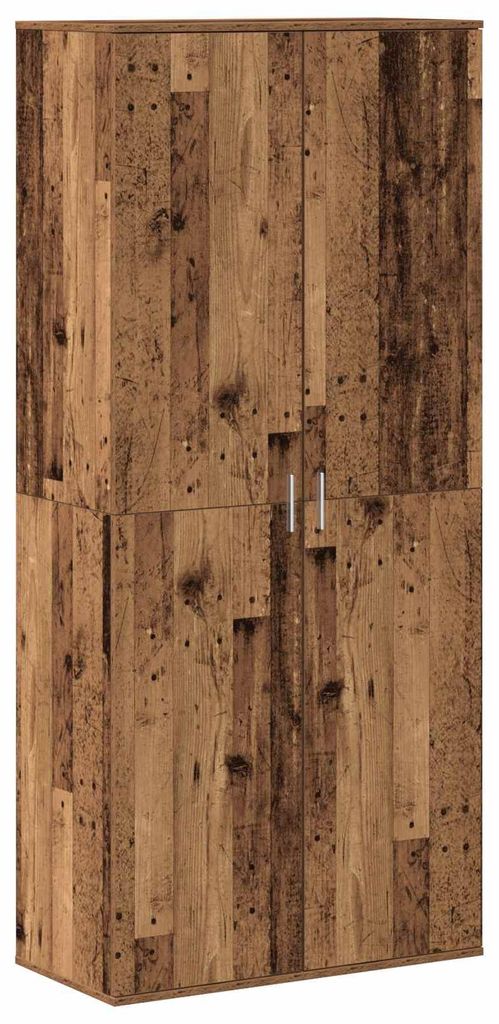 vidaXL Hochschrank mit Regal Altholz 80 x 39 x 178 cm Produktbild 