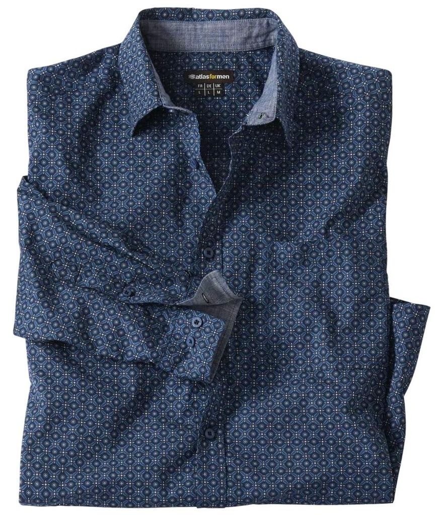 Atlas For Men - Hemd für Herren AF1870 (L) (Marineblau) Produktbild 