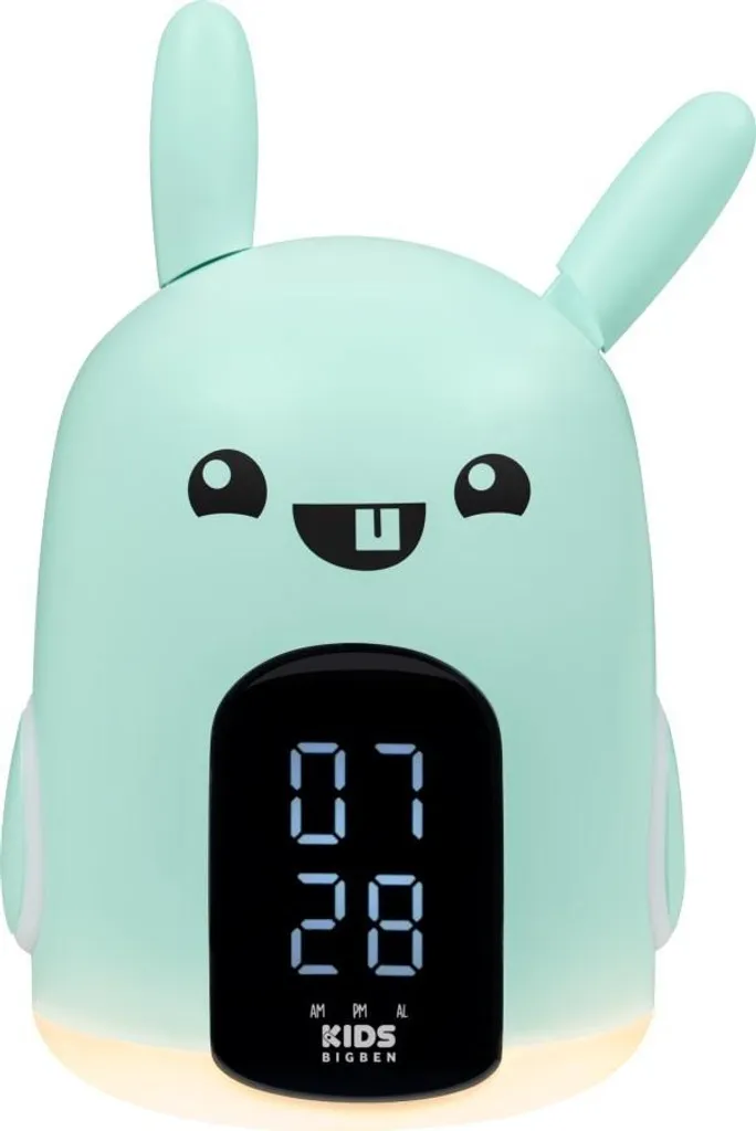 Réveil Éducatif Lapin pour Enfant avec LED Bleu et Alarmes Buzzers - 18