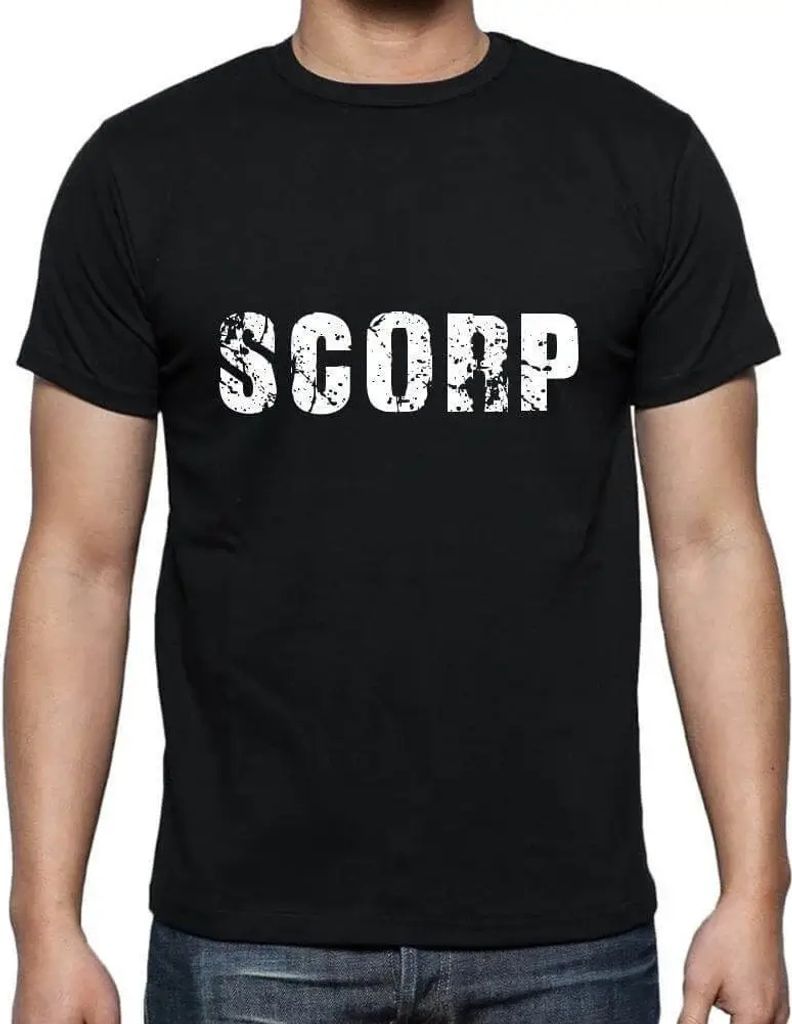 Herren Grafik T-Shirt Scorp Öko-Verantwortlich Vintage Jahrgang Kurzarm Lustige Druck Geburtstag Geschenk Mann