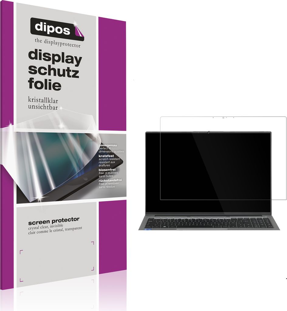 2x Schutzfolie für CSL REvolve C16 klar Displayschutzfolie Folie Display Schutz dipos