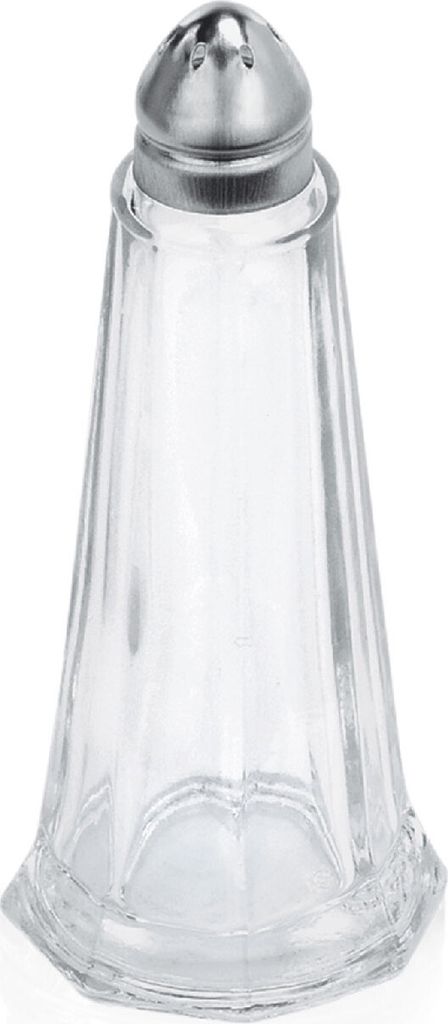 Soľnička, sklo / nerezová oceľ, Ø 4,5 cm a výška 11 cm Obrázok produktu 