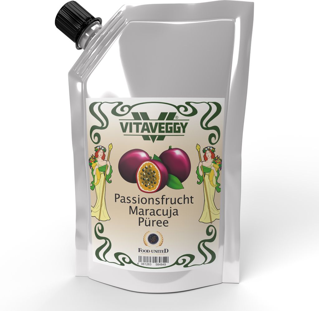 VITAVEGGY PASSIONS-MARACUJA-FRUCHT Früchte-Püree 1kg Produktbild 
