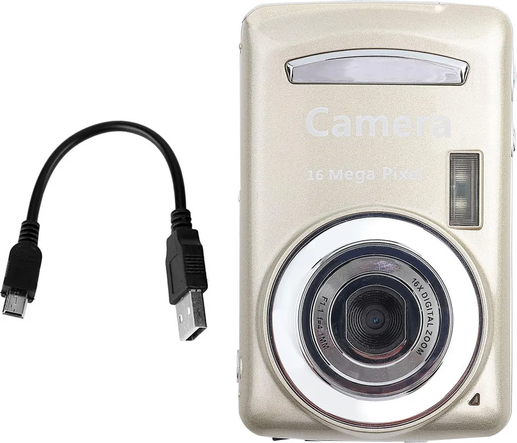 Caméscope compact léger HD pour filmer sans s'encombrer coloris or