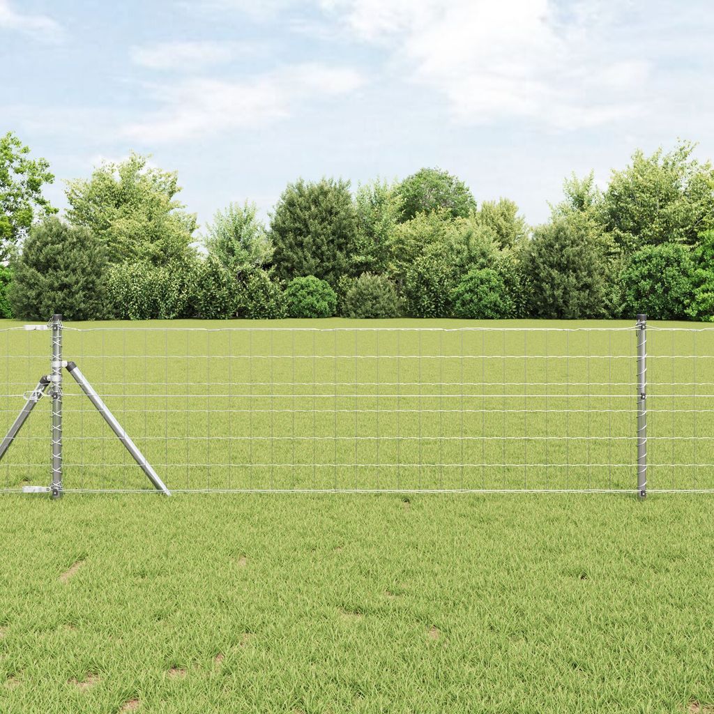 Eurozaun 0,6 x 50 m Feuerverzinkter Stahl, Drahtzäune DesignMöbel Neu