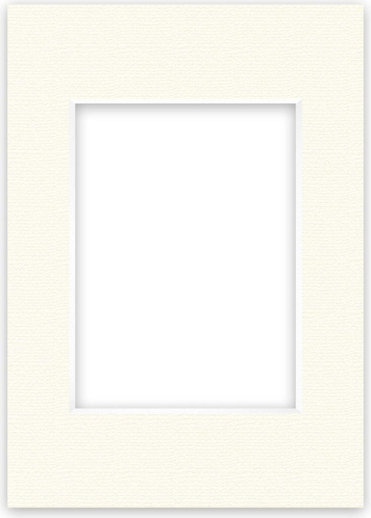 A square mat with a rectangular opening in the center, on a white background.