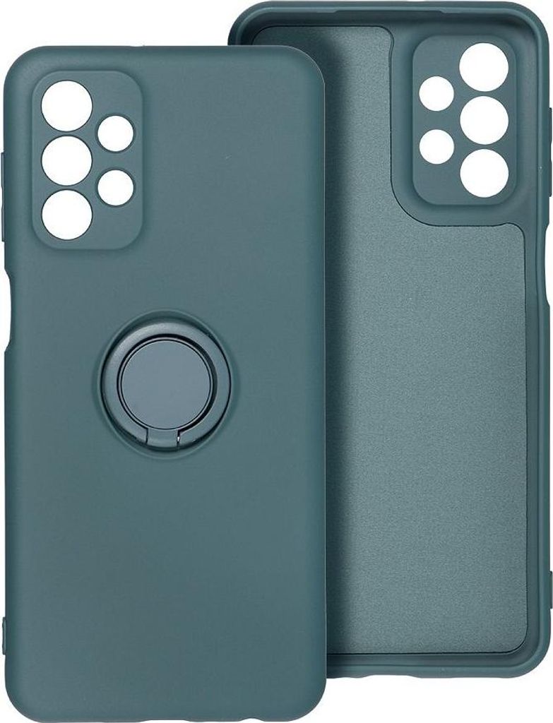 Case passend für Samsung A57 5G Silicone Ring green