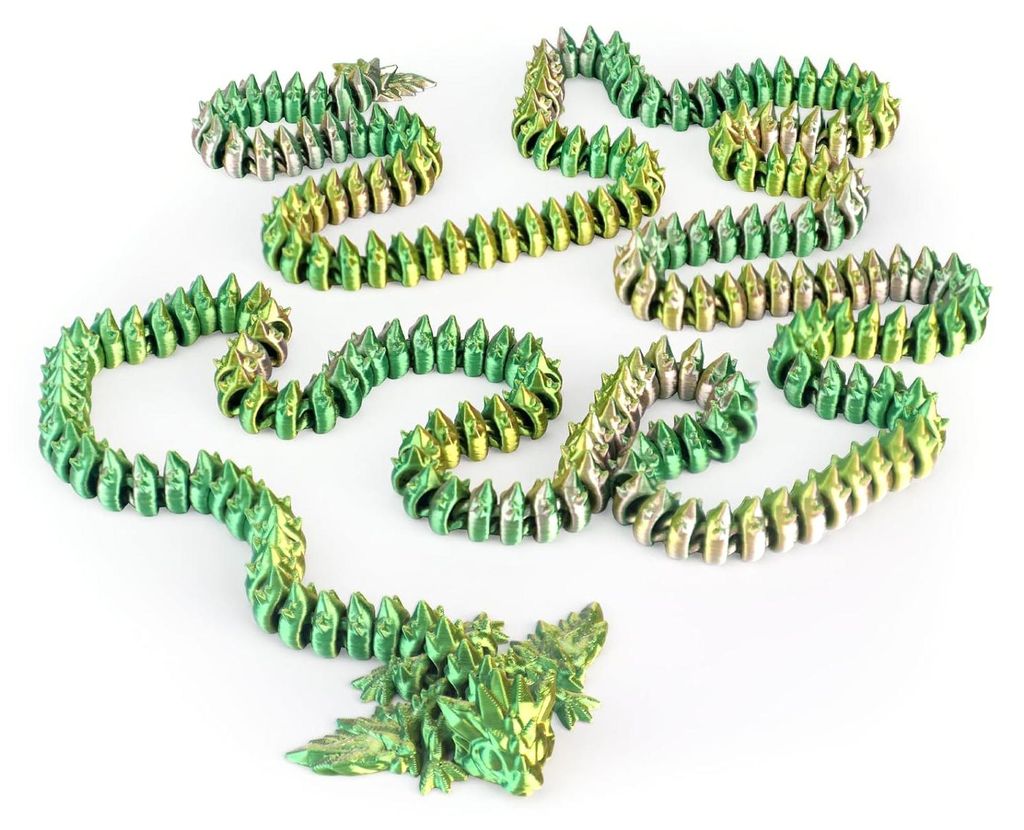 3D-gedrucktes Drachenspielzeug, 1,58 m, bewegliches Drachenmodell, Tischdekoration, lustiges Fidget-Spielzeug, Geschenk für Freunde