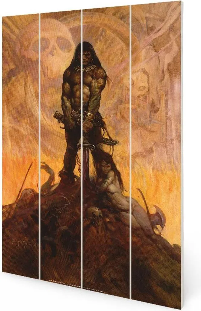 Tableau Barbarian Frazetta - Idéal pour déco bureau ou salle de jeux