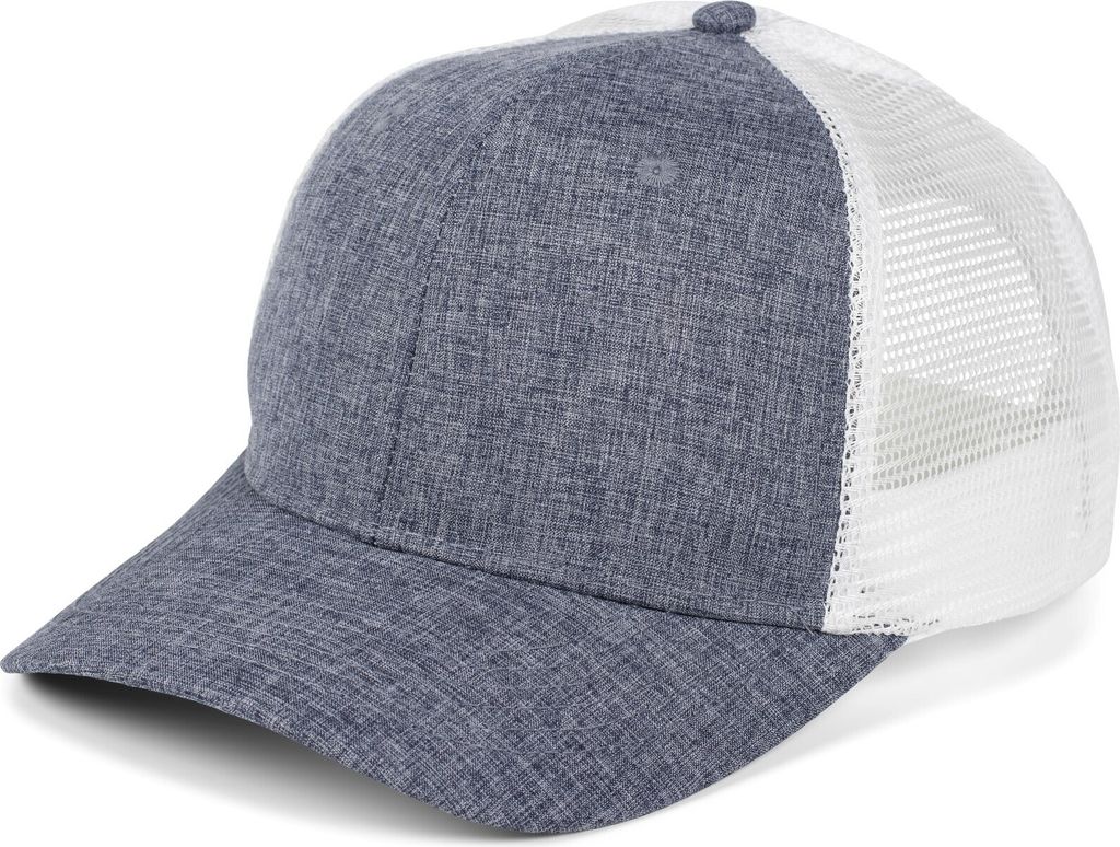 styleBREAKER Uni 6-Panel Snapback Cap meliert mit Mesh Einsatz hinten, Baseball Cap, Basecap, verstellbar 04023079