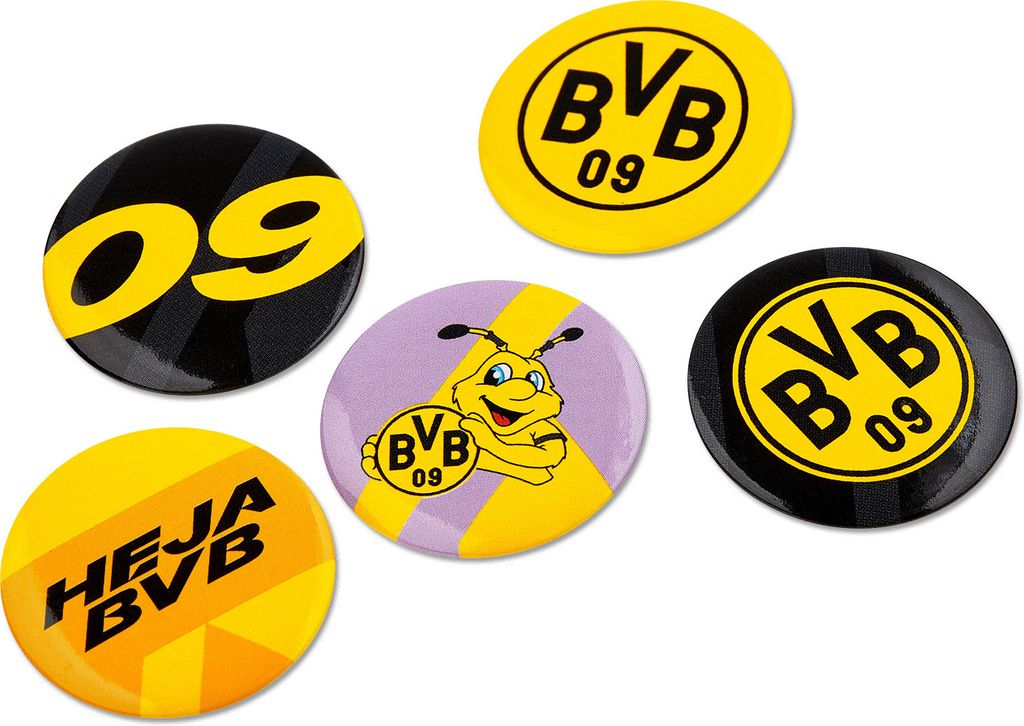 Borussia Dortmund BVB Ansteckbutton (5er Set) Produktbild 