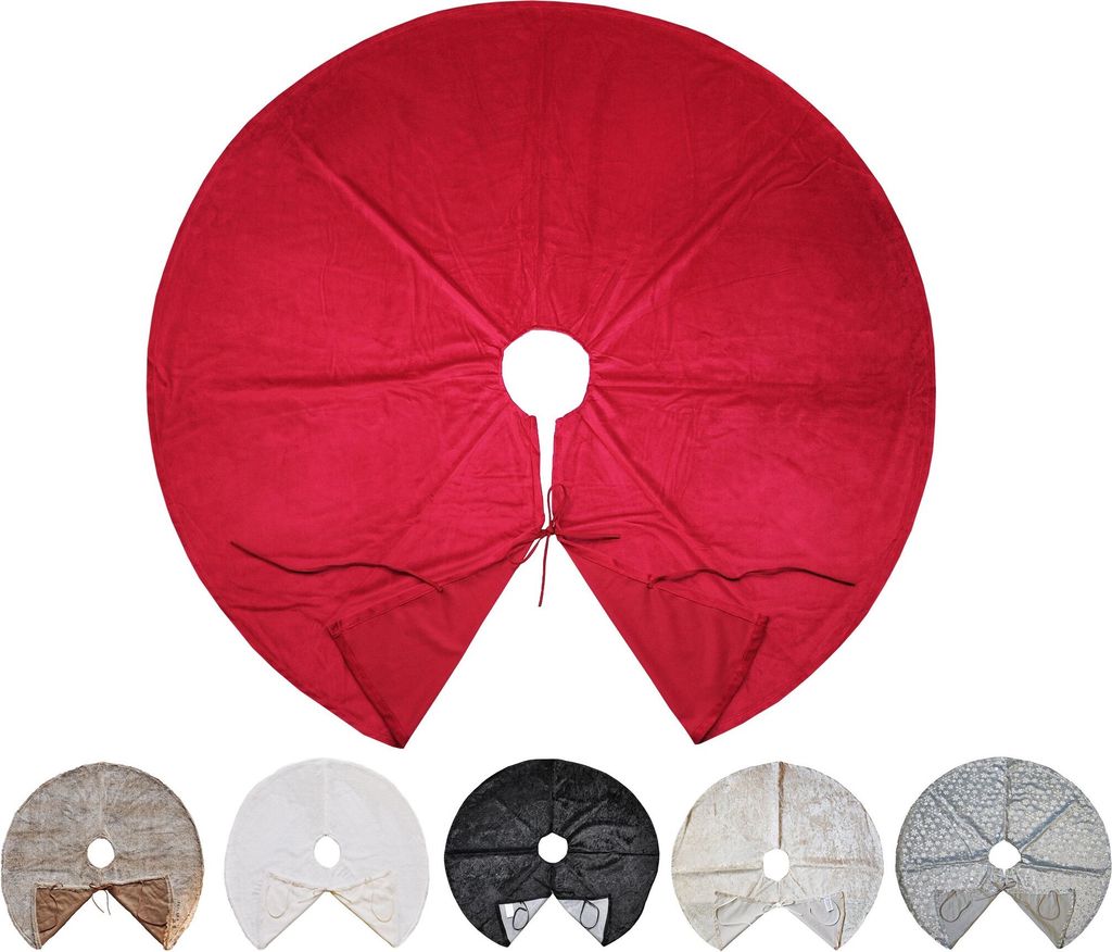 Kuschlige Christbaumdecke Rund Ø 120cm Weihnachtsbaumdecke Produktbild 