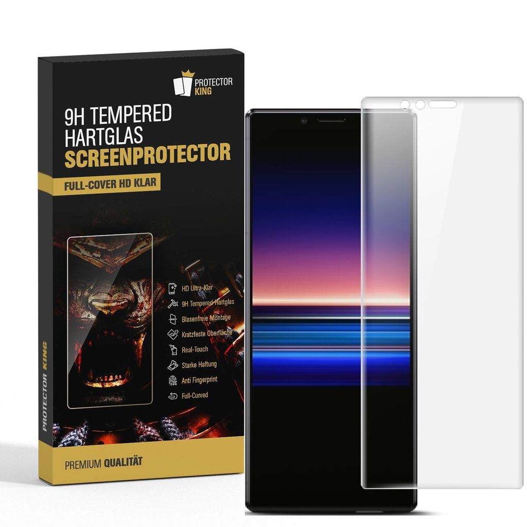 TMIC 5D Hartglas Displayschutz Für Sony Xperia 5 (2019) – 9H Härte, Klar