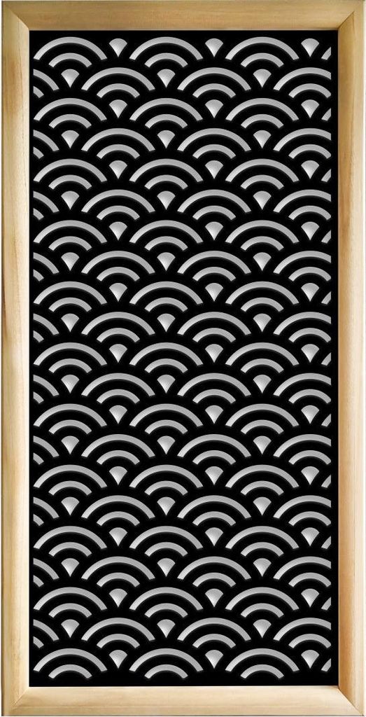 SUNNY - Moduli Decorativi in holz e PVC 47x94 cm schwarz
