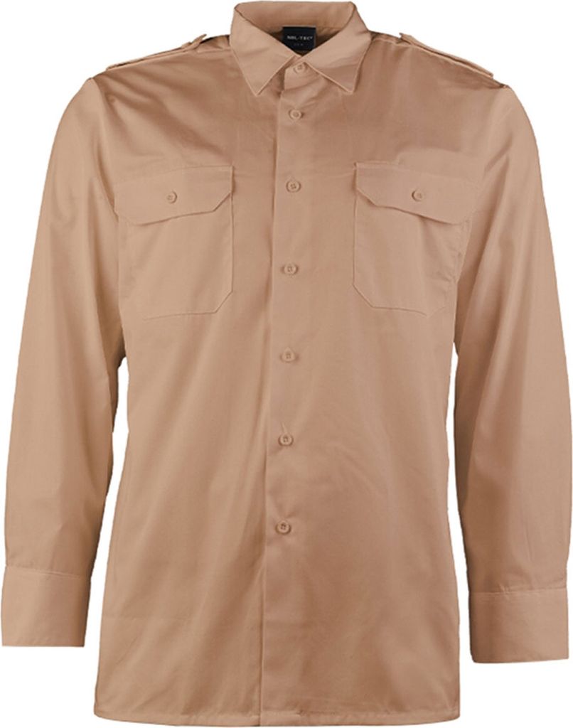 Mil-Tec Diensthemd langarm khaki, 3XL
