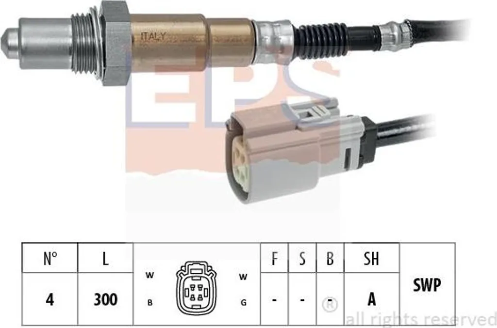 Sonde Lambda EPS 1 998 367 OE 1734824 pour Ford Fiesta Essence