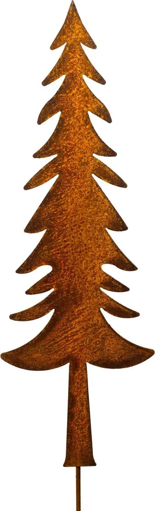 Sculpture Sapin de Noël Moderne en Acier Rouillé pour Terrasse et Balcon