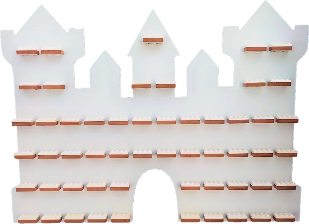 Décor de château fort pour exposition de figurines et dioramas de jeux